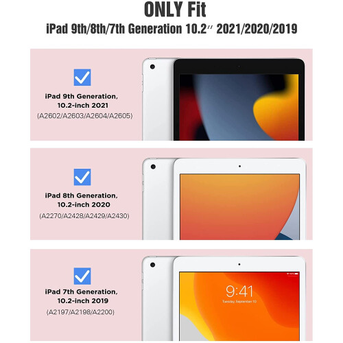 TiMOVO iPad 10.2 Case for iPad 9th Generation 2021/iPad 8th Generation 2020/iPad 7th Generation 2019,Slim Translucent Hard PC... 1