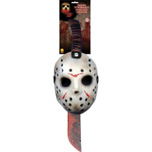 Rubies Mens Friday The 13th: Jason Mask and Machete Set Mens