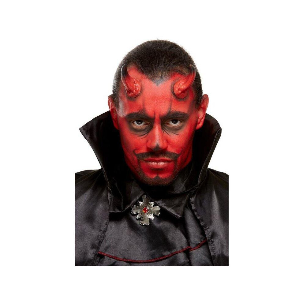 Smiffys Make Up FX Devil Kit Aqua Red & Black Mens