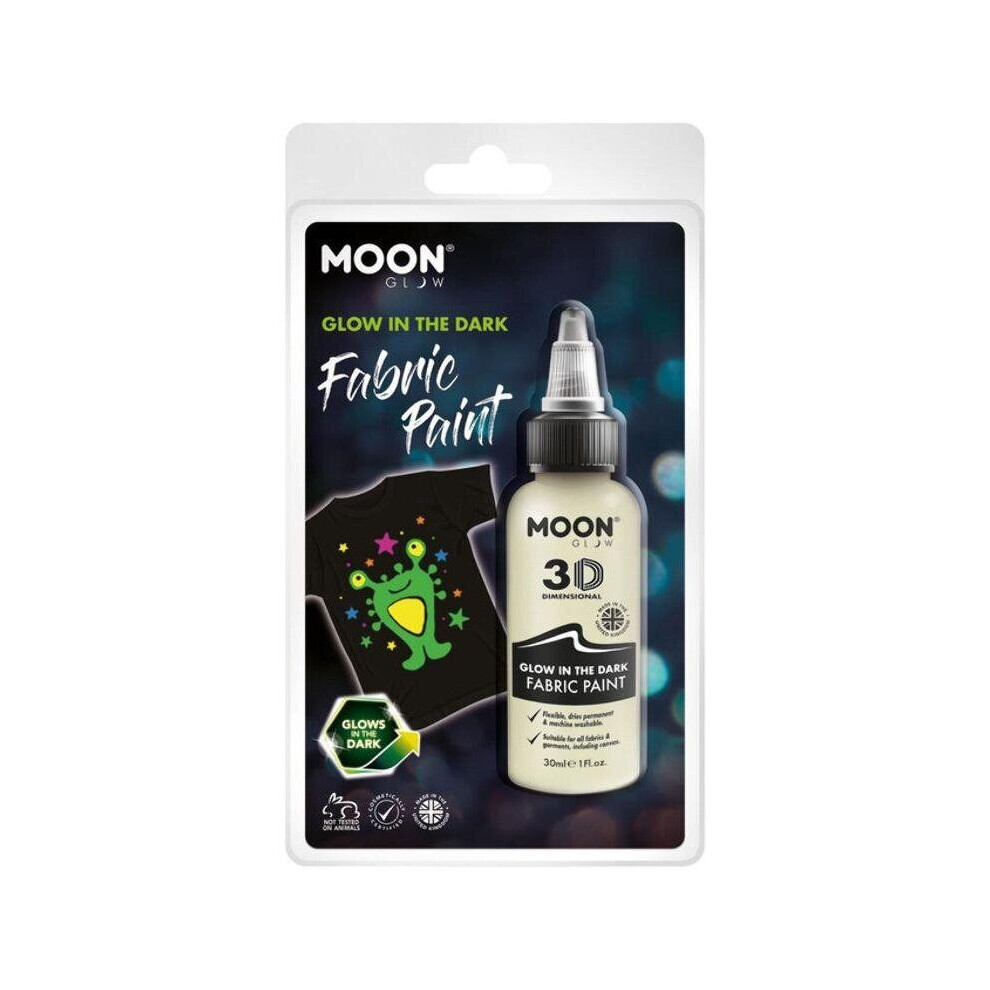 Moon Glow Glow in the Dark Fabric Paint Clear