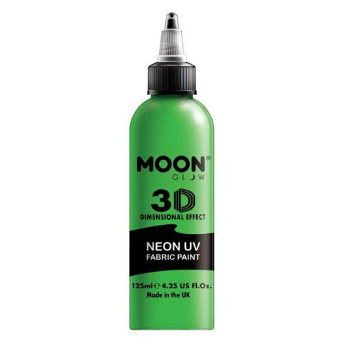Smiffy's Moon Glow Neon UV Intense Fabric Paint Green