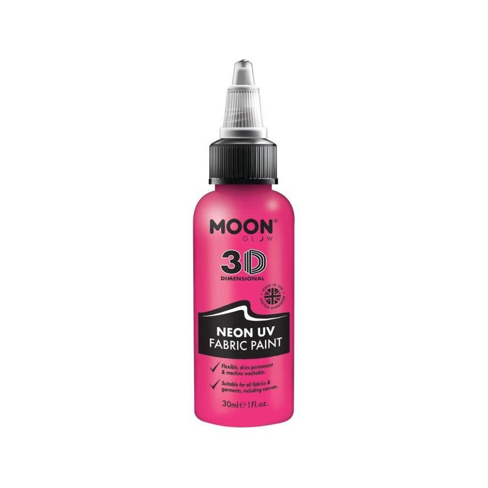 Moon Glow Neon UV Intense Fabric Paint Pink