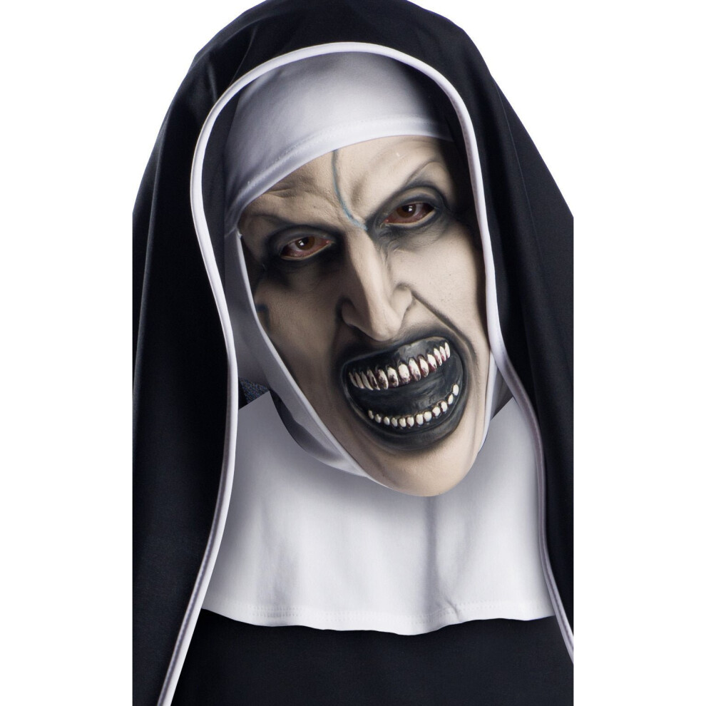 Rubies The Nun 3/ 4 Mask With Headpiece