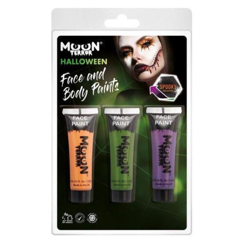 Smiffy's Moon Terror Halloween Face & Body Paint