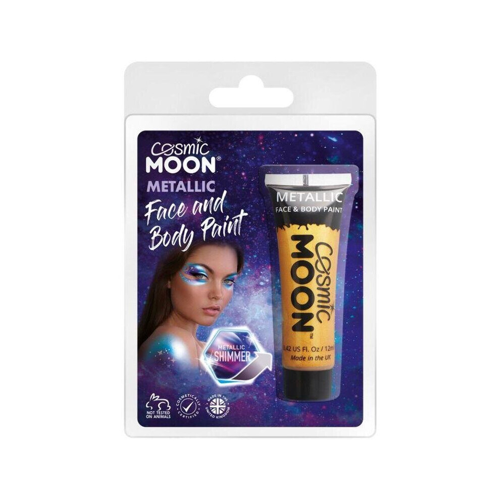 Cosmic Moon Metallic Face & Body Paint Gold