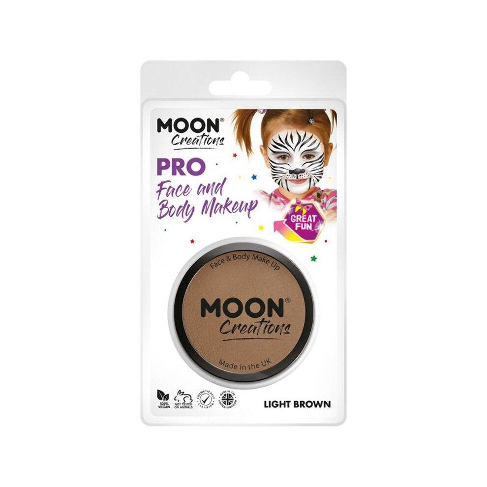 Moon Creations Pro Face Paint Cake Pot Light Brow