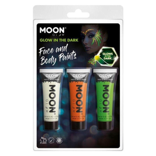 Smiffy's Moon Glow Glow in the Dark Face Paint