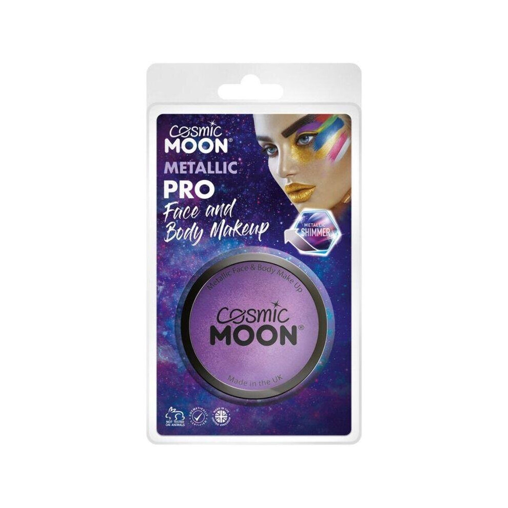 Cosmic Moon Metallic Pro Face Paint Cake Pots Pur