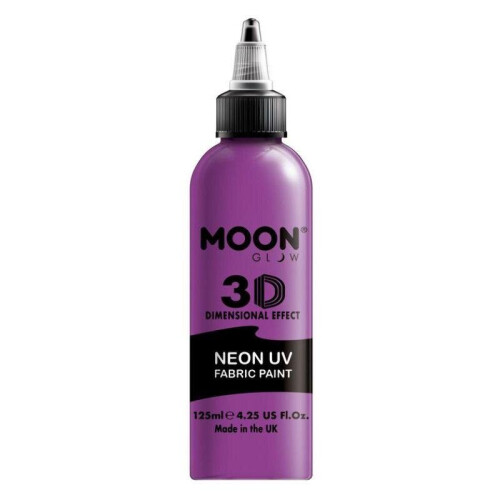 Smiffy's Moon Glow Neon UV Intense Fabric Paint Purple
