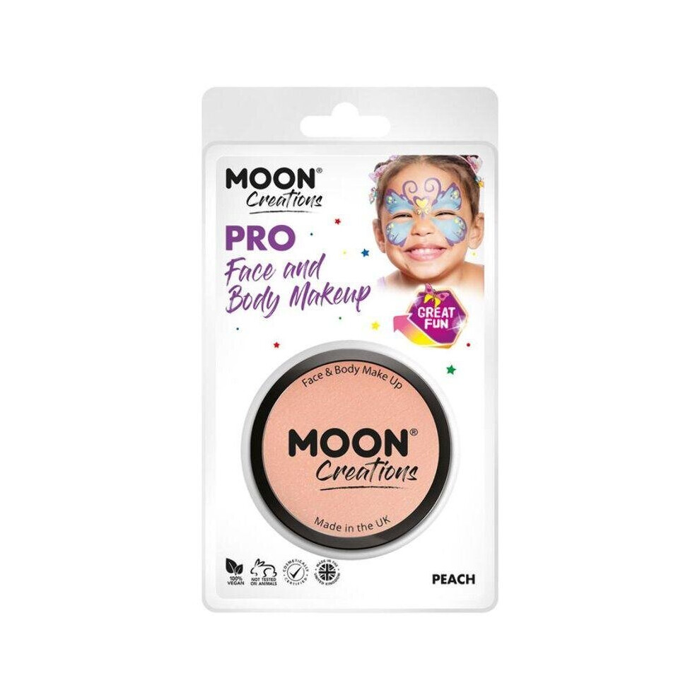 Moon Creations Pro Face Paint Cake Pot Peach