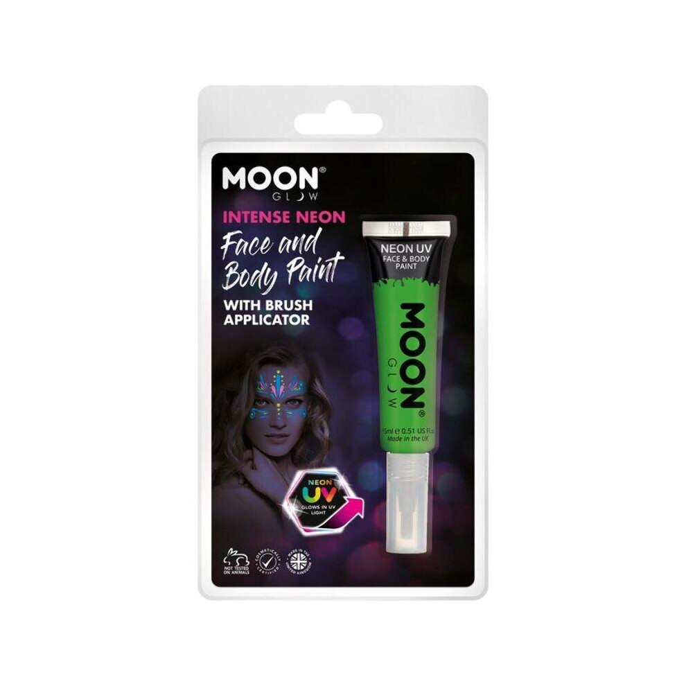 Moon Glow Intense Neon UV Face Paint Green