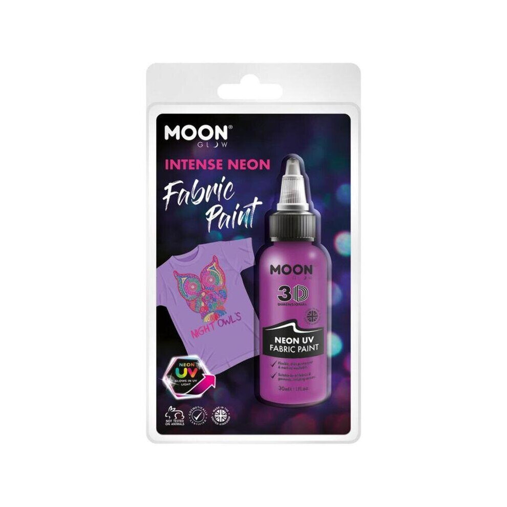 Moon Glow Neon UV Intense Fabric Paint Purple