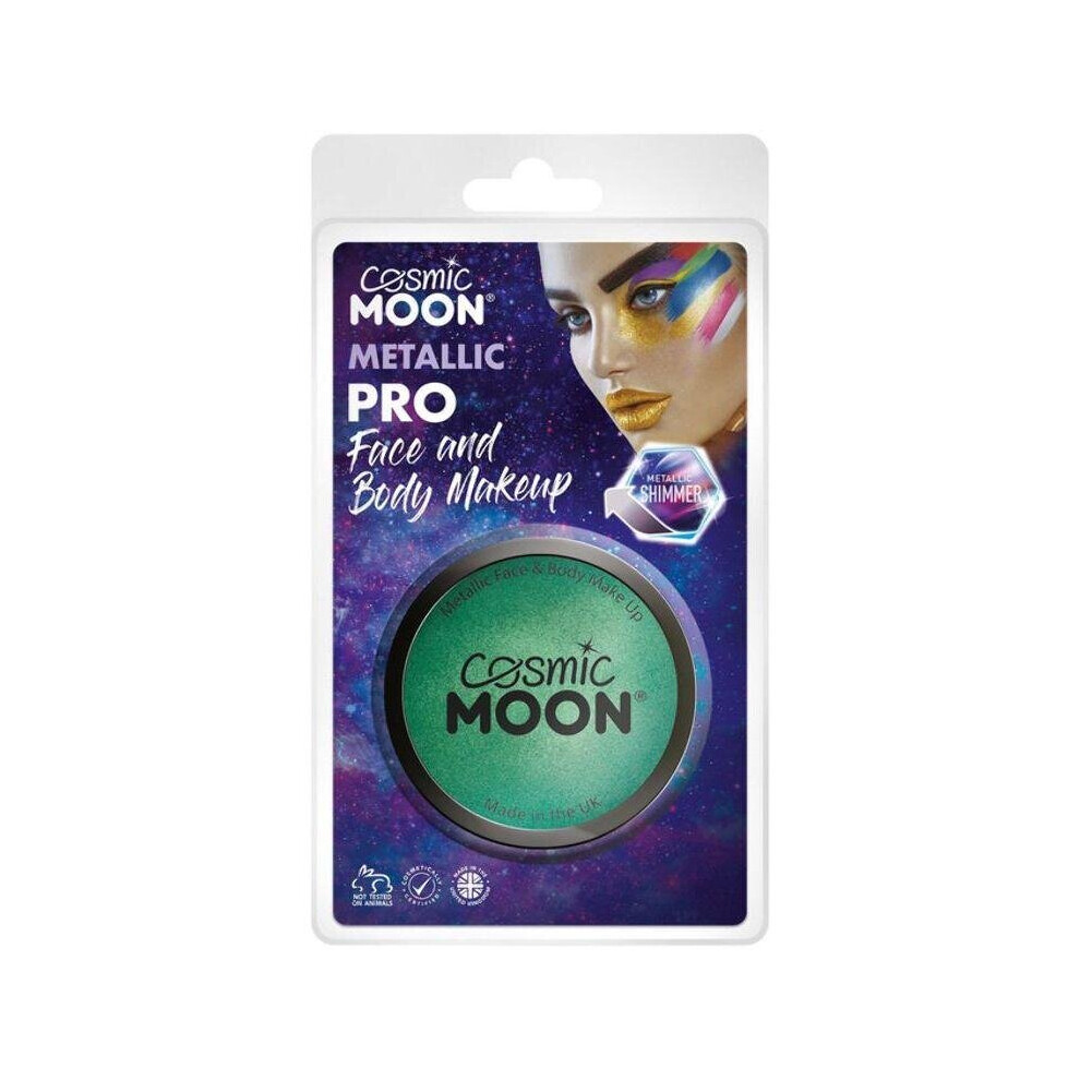 Cosmic Moon Metallic Pro Face Paint Cake Pots Gre