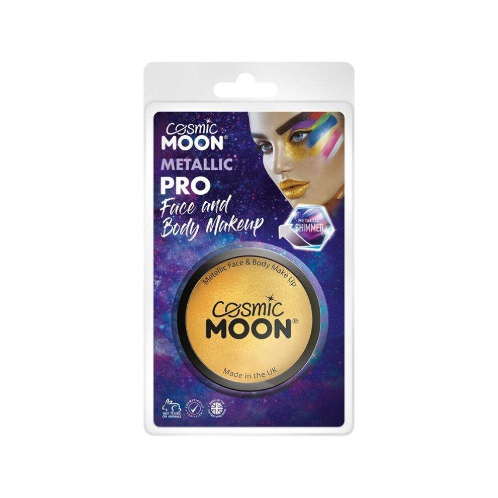 Cosmic Moon Metallic Pro Face Paint Cake Pots Gol