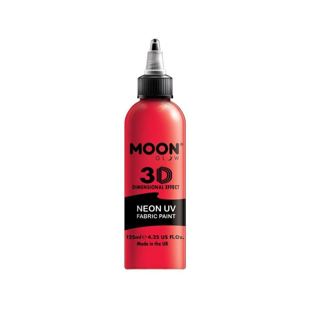 Moon Glow Neon UV Intense Fabric Paint Red