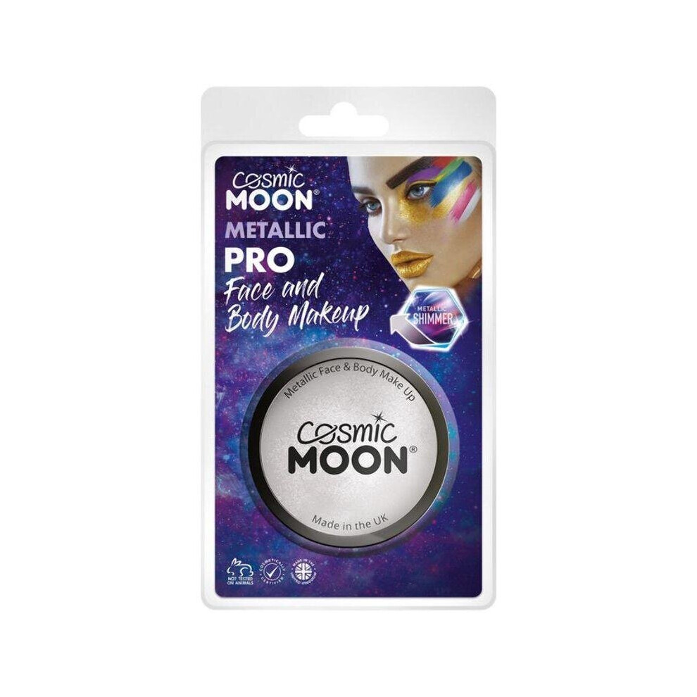 Cosmic Moon Metallic Pro Face Paint Cake Pots Sil