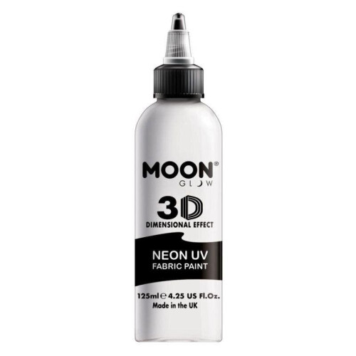 Smiffy's Moon Glow Neon UV Intense Fabric Paint White
