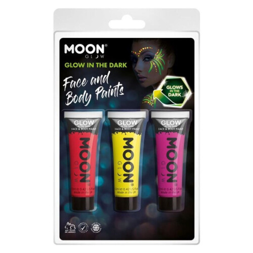 Smiffy's Moon Glow Glow in the Dark Face Paint