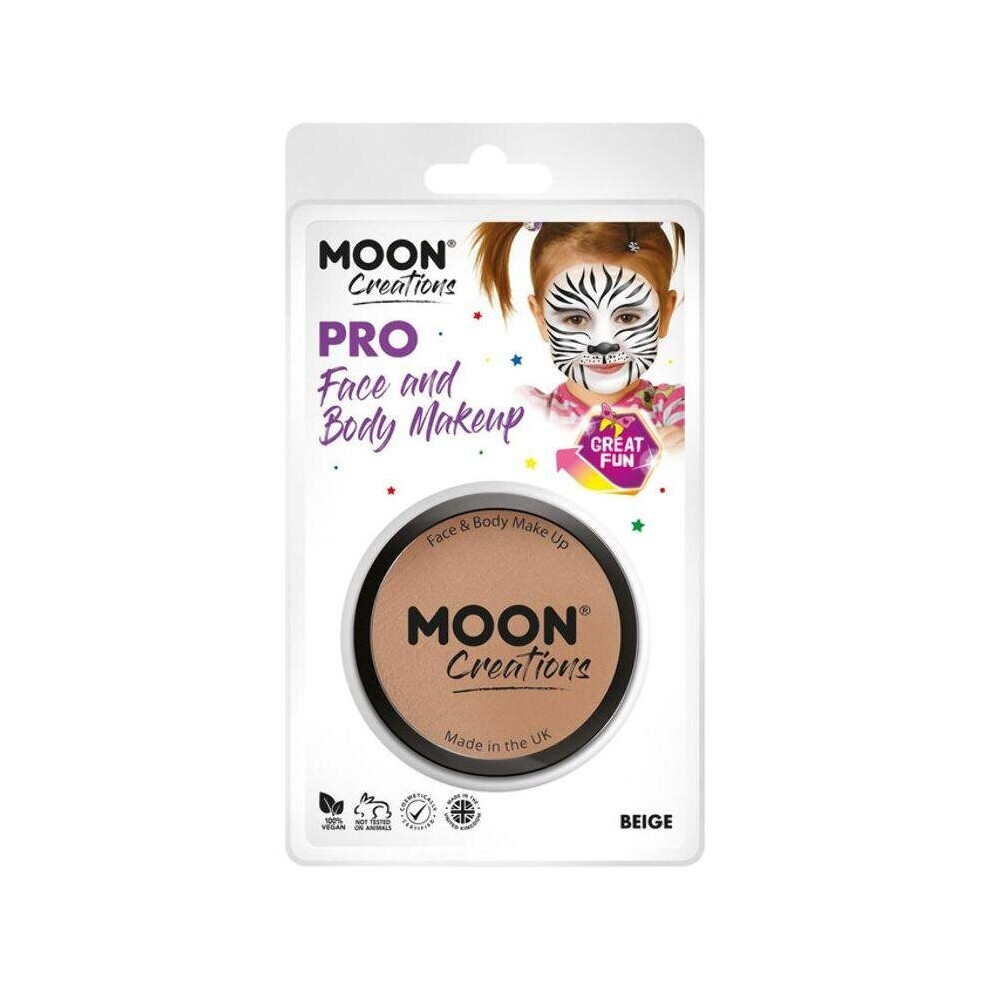 Moon Creations Pro Face Paint Cake Pot Beige