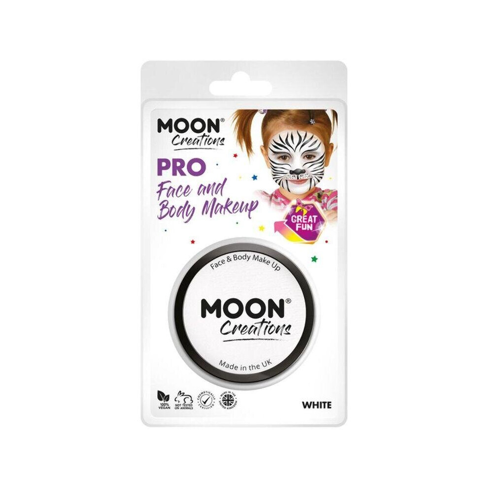 Moon Creations Pro Face Paint Cake Pot White