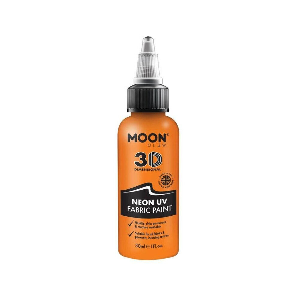 Moon Glow Neon UV Intense Fabric Paint Orange