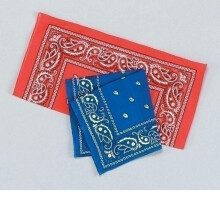 Cowboy Bandana Blue Costume Accessories Unisex One Size