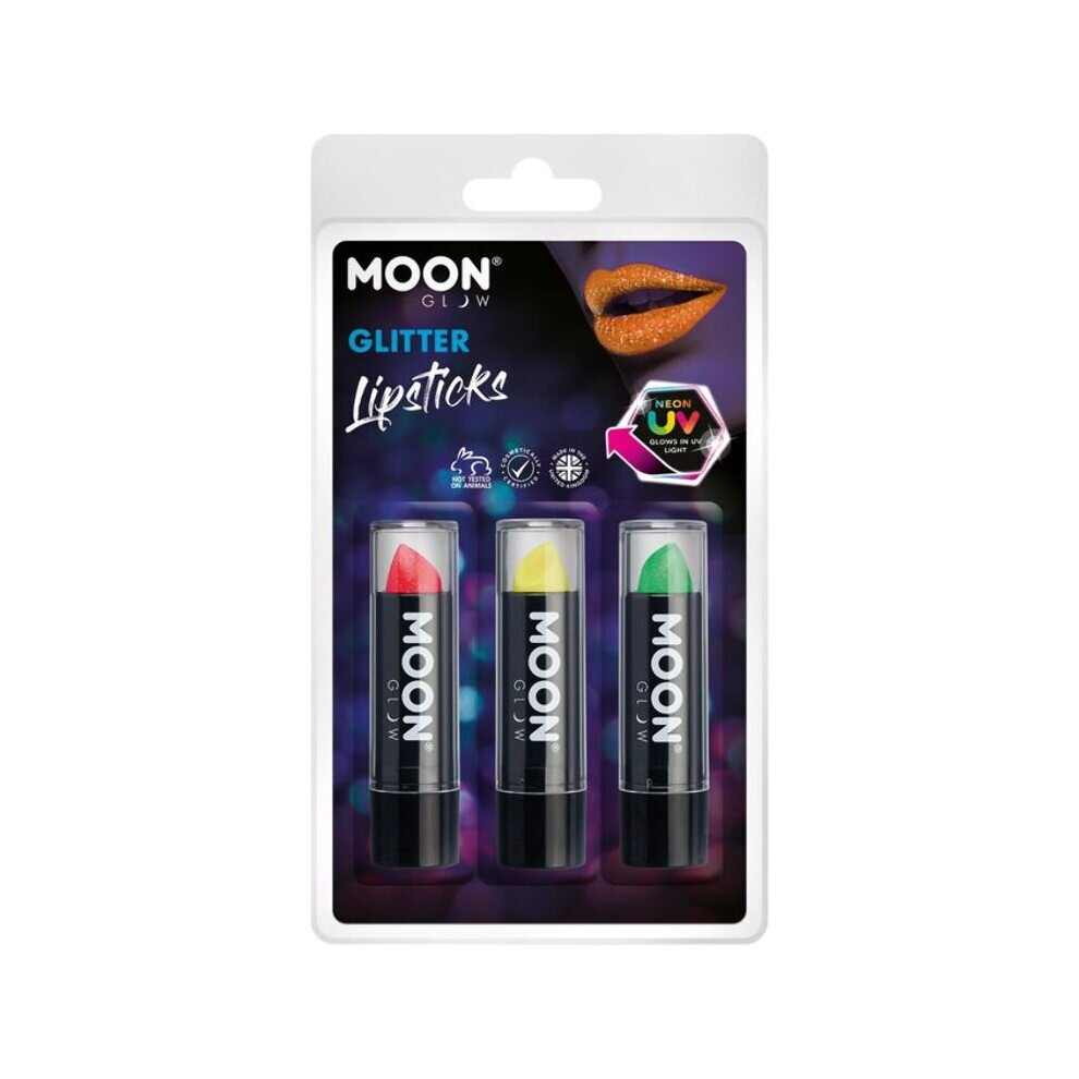 Moon Glow Neon UV Glitter Lipstick