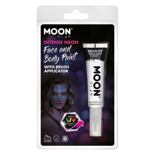 Smiffy's Moon Glow Intense Neon UV Face Paint White