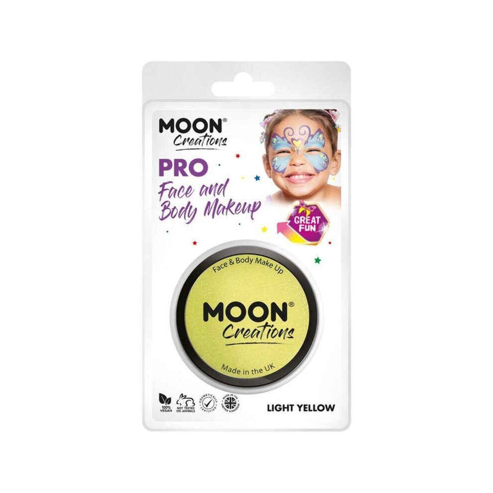 Moon Creations Pro Face Paint Cake Pot Yellow