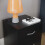 Home Discount (Black) Riano 2 Drawer Bedside Chest Bedside Table Storage 7