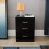 Home Discount (Black) Riano 3 Drawer Bedside Chest Bedside Table Storage 7