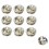 (10x Bleeding Valve) Chrome Bleeding Radiator Valve Standard 1/2" 1