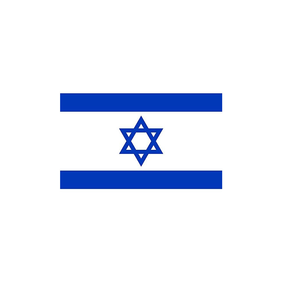 Large 5x3ft Double Stitched Durable Polyester Premium Quality Israel Flag