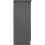 Nevada 5 Drawer Low Wardrobe 3D Effect Grey 3