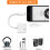 Headphone Adapter for iPhone, 2 in 1 Dual Lightnįng Jack AUX Audio Dongle Adapter Cable for iPhone... 3