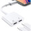 Headphone Adapter for iPhone, 2 in 1 Dual Lightnįng Jack AUX Audio Dongle Adapter Cable for iPhone... 8