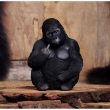 gone wild cursing gorilla ornament