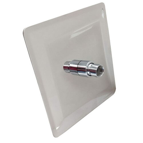 8" Rainfall Showerhead Square Thin Stainless Steel Adjustable Chrome 2