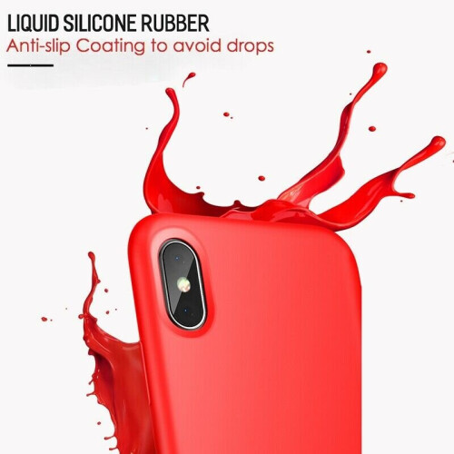 (Red) Liquid Silicone Case For iPhone  7/8/SE 2020 UK Post 1