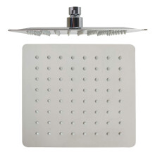 8" Rainfall Showerhead Square Thin Stainless Steel Adjustable Chrome