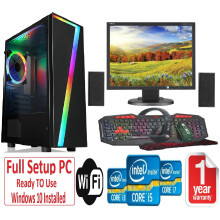 Fast GAMING PC Bundle - i5 16GB RAM 1TB+240GB SSD GTX1050TI 4GB - Speakers - CASE 7 - Refurbished