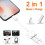 Headphone Adapter for iPhone, 2 in 1 Dual Lightnįng Jack AUX Audio Dongle Adapter Cable for iPhone... 2