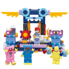 (4pcs) Poppy Playtime Game Figure Huggy Wuggy Blocks Puzzle Game Toys Set