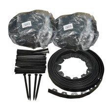 Flexible Plastic Garden Edging with 120 Pegs (30m)