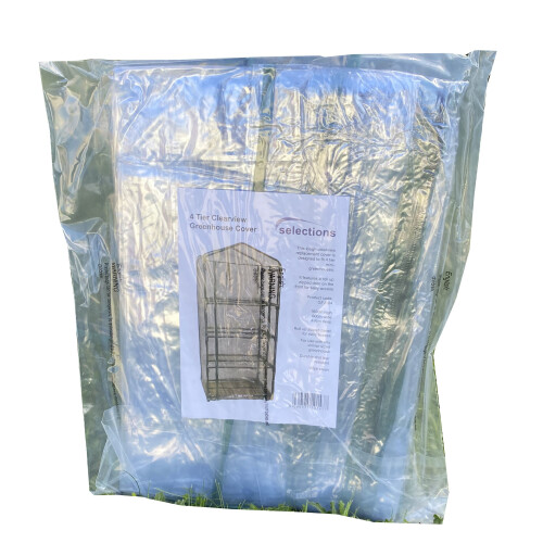 Selections 4 Tier Mini Greenhouse Clear View Replacement Cover