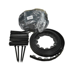 Flexible Plastic Garden Edging with 80 Pegs (20m)