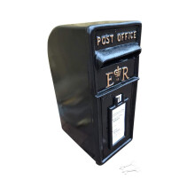 (Black) Royal Mail Post Box Vintage Cast Iron Wall Mounted