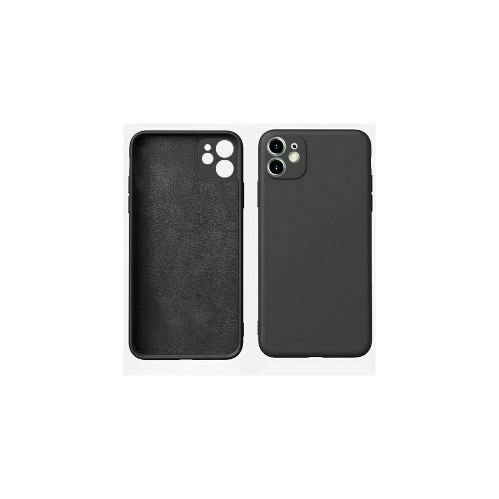 (Iphone 12, ) Liquid Silicone Case For Iphone 11 12 13 Pro 13 Pro Max Xr X/Xs Black 5055546017765