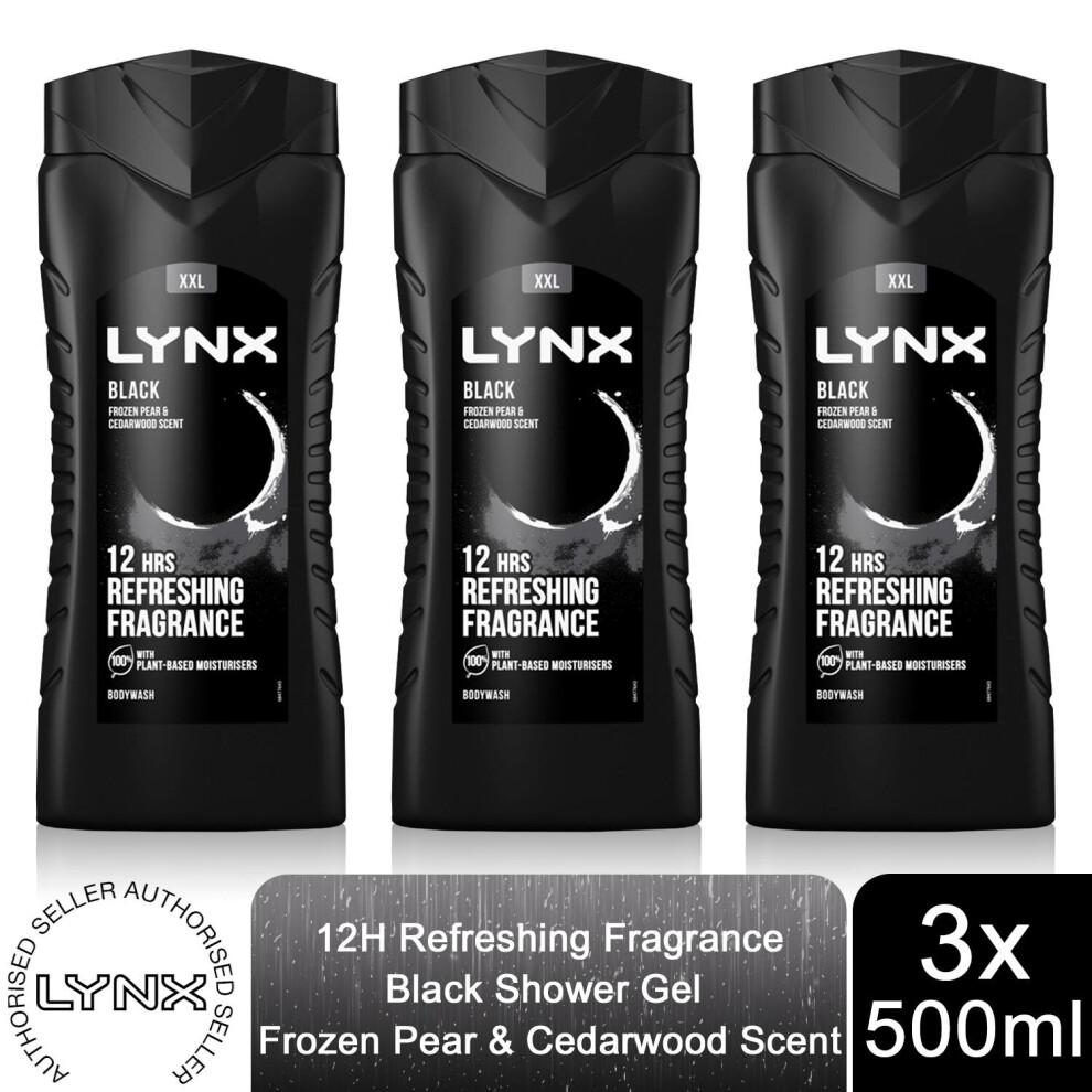 (Black) Lynx Black or Africa Refreshing ShowerGel 500ml