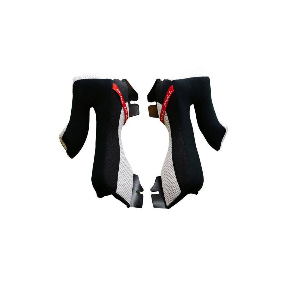 (L) Airoh Off Road Cheek Pads For Strycker Helmets Black 5032173790742